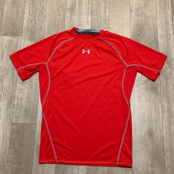 Mens Under Armour Compression Workout Running Yoga Gym T-Shirt‎ - Picture 1 of 6